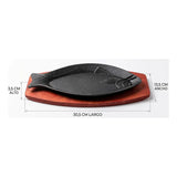 Plato Plancha De Hierro Fundido Altmann Negro