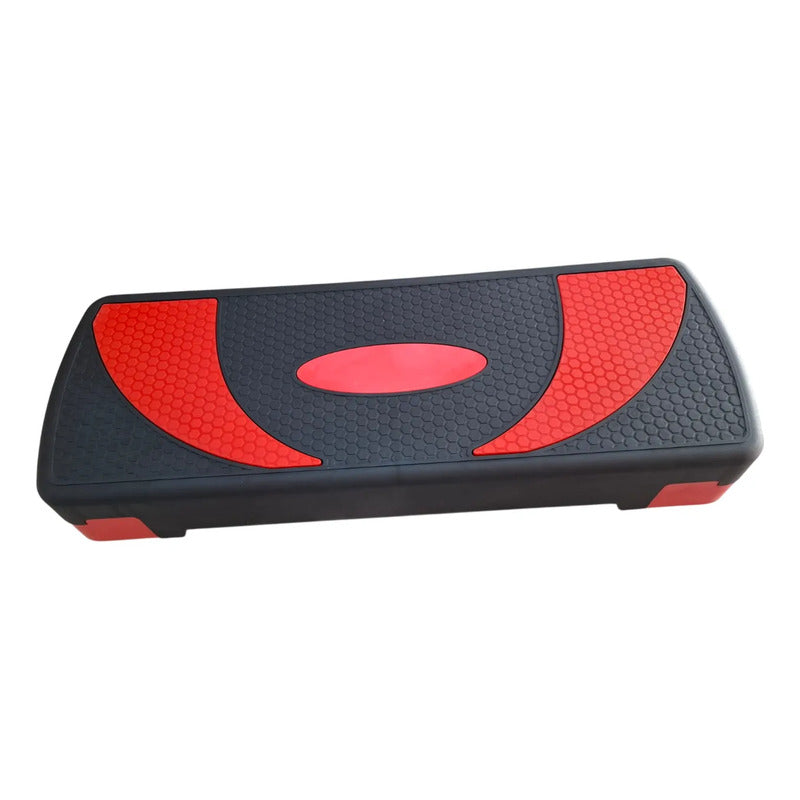 Step Aerobico 2 Niveles Antideslizante Pilates Fitness 78cms Rojo