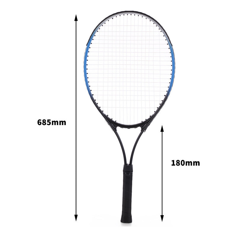 Raquetas Par De Tenis Basic 21 + Pelota Negro