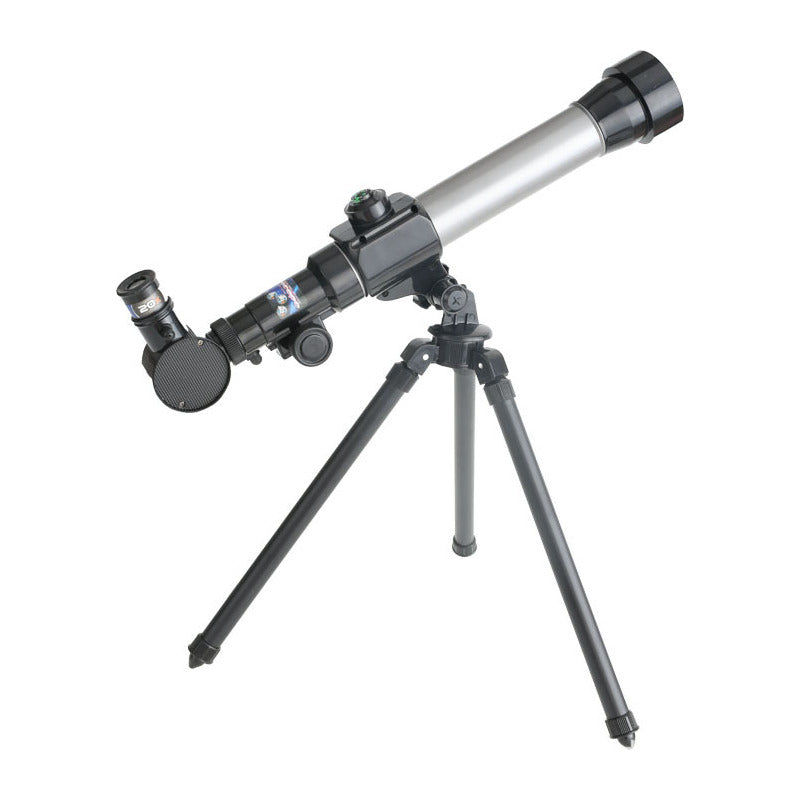 Telescopio Infantil De Iniciacion + 3 Lentes Importado Gris