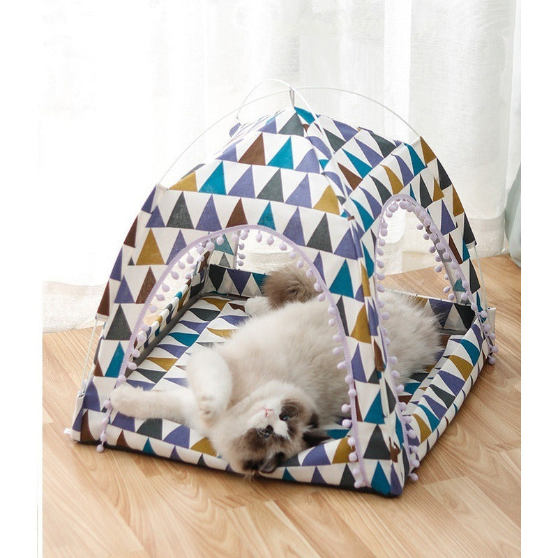 Casa Cama Pérgola para Mascotas con Diseños Decorativos