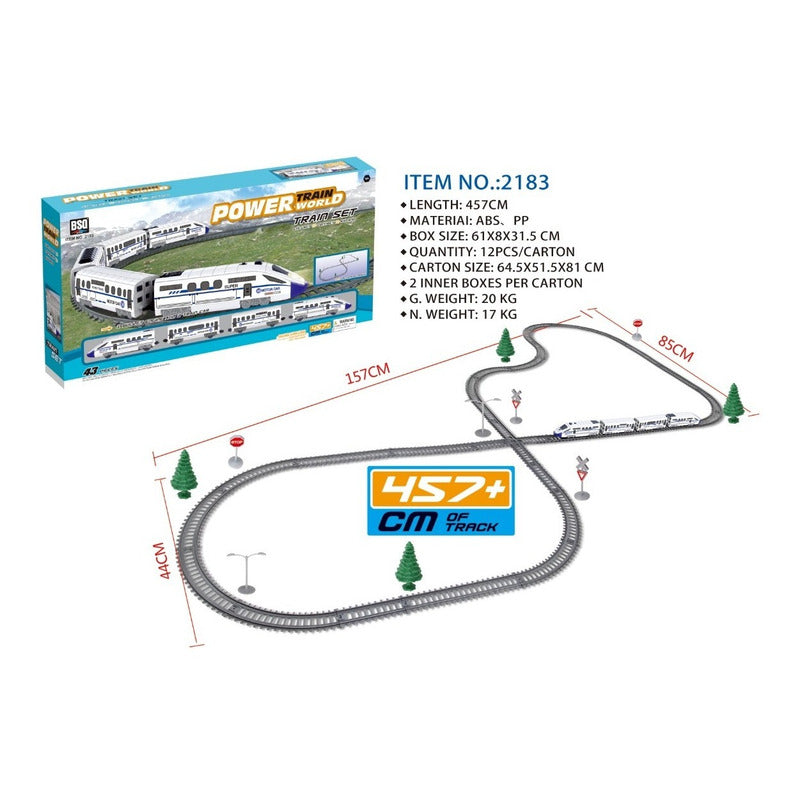 Pista Carrera Tren Alta Velocidad Xxl 457cms Importada
