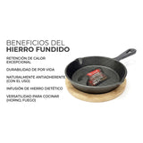 Sartén De Hierro Fundido Altmann Negro