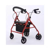 Andador Burrito Con Asiento 4 Ruedas Plegable Liviano Burdeo
