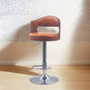 Pack 2 Sillas Piso Bar Taburete Regulable Madera/ecocuero