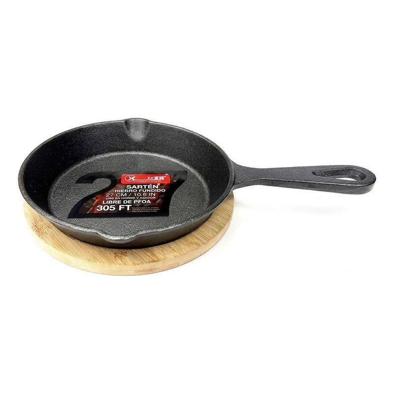 Sartén De Hierro Fundido Altmann Negro