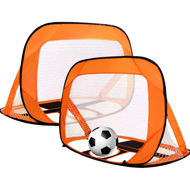 Red Para Arco De Futbol - 80cm X 115cm X 80cm Color Naranja Naranja