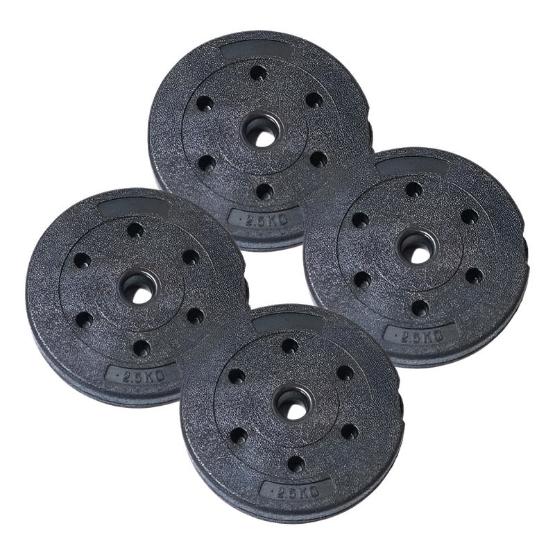 Set De 2 Disco Pvc 10kg C/u =20kg Preolímpico Importado Negro