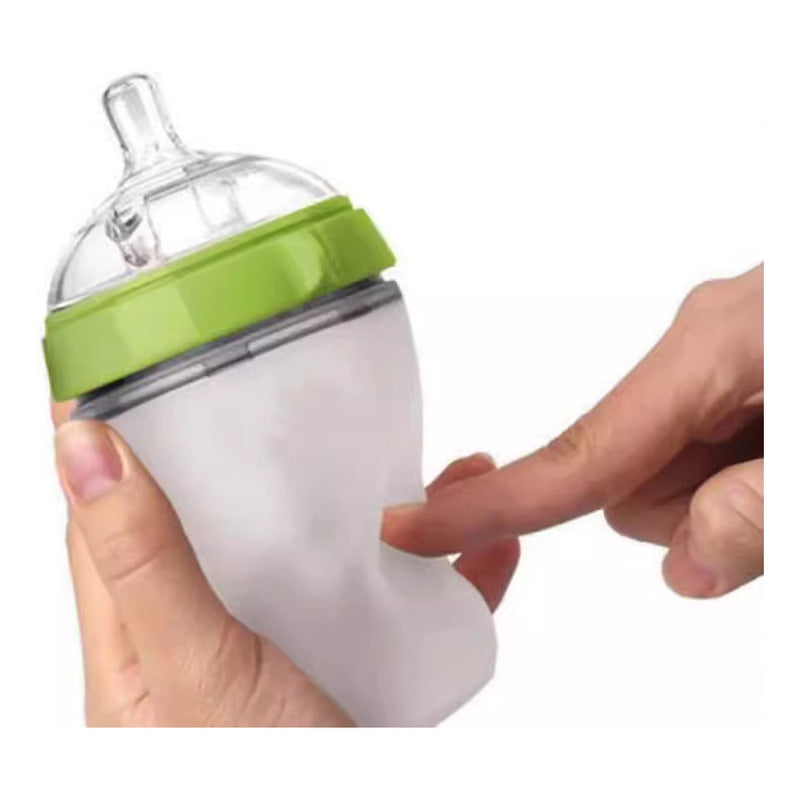 Mamadera Silicona 250cc Tipo Como Tomo Importada Bpa Free