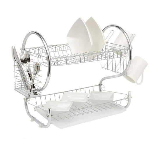 Secador Escurridor De Loza Y Vajilla Para Platos 43cms Impor Gris