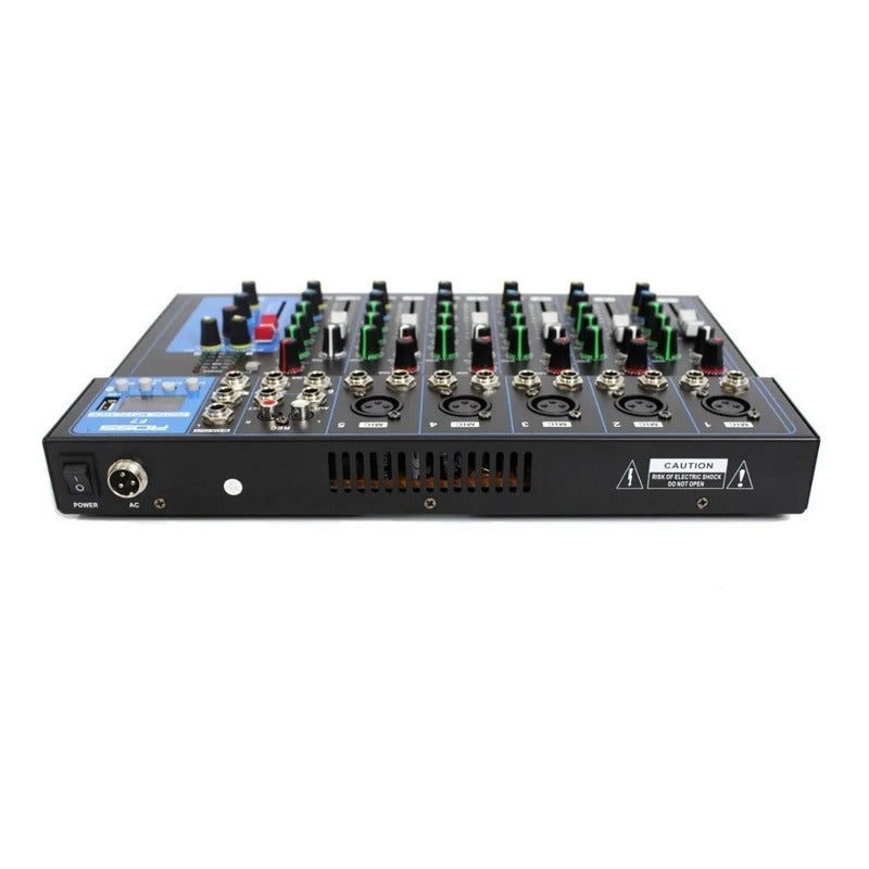 Consola Mezcladora F7 8 Canales Bluetooth y Phantom Power Altmann