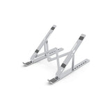 Soporte Portatil Aluminio Plegable Para Notebook Tablet Color Plateado Plateado