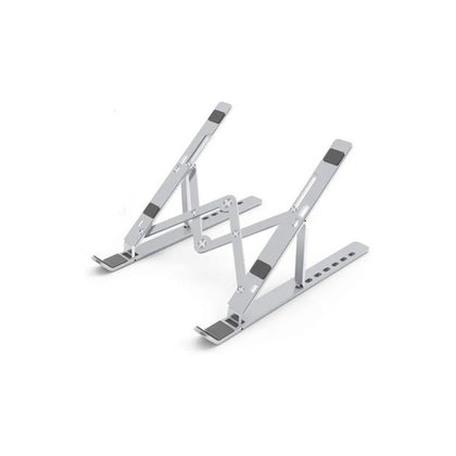 Soporte Portatil Aluminio Plegable Para Notebook Tablet Color Plateado Plateado