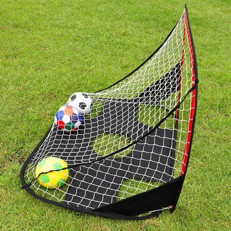 Arco Portería de Fútbol 5 Doble Uso para Entrenamiento - Negro/Rojo/Blanco
