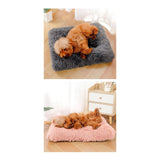 Cama Alfombra Felpuda Relajante Antiestres Mascota 90cms