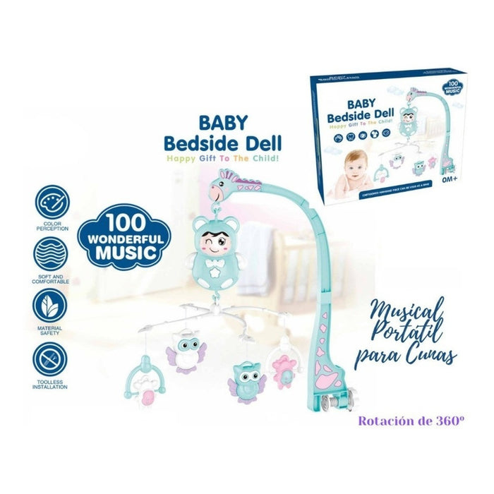 Móvil Musical De Cuna Para Bebé Baby Bedside Dell  Importada
