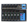 Consola Mixer F7 De 8 Canales Bluetooth Phantom Power Import