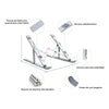 Soporte Base Notebook Macbook Pro Air Aluminio Ergonomico