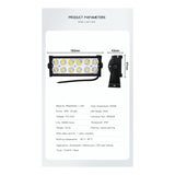 Barra Led Neblinero 36w Auto/camioneta 12 Led Importados