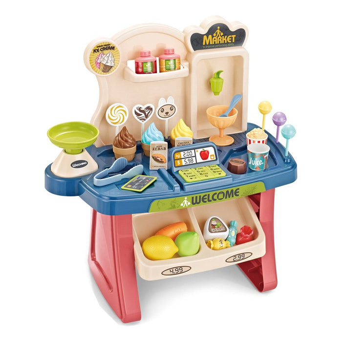 Maleta Sala De Juguete Carrito De Helados Heladeria 39pcs