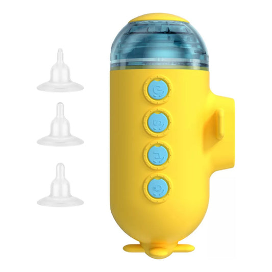 Aspirador Nasal Saca Mocos De Bebe Submarino Con 3 Boquillas Submarino Amarillo