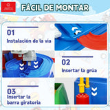 Pista De Autos Interactiva Aventura Juguete Educativo Niños Azul