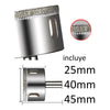 Escuadra Plegable Para Ceramica + 3 Brocas Diamantadas