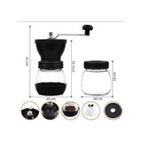Molinillo De Café Moledor Manual De Granos + Recipiente Negro