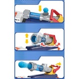 Camión De Juguete Lanza Pelotas Bazooka + Autitos Camion Lanza Autos Azul