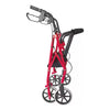 Andador Burrito Con Asiento 4 Ruedas Plegable Liviano Burdeo