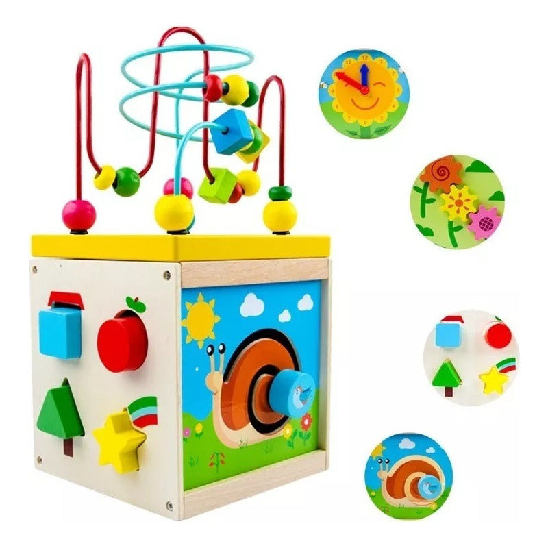 Cubo Didáctico Montessori Juguete De Madera Bebe Infantil
