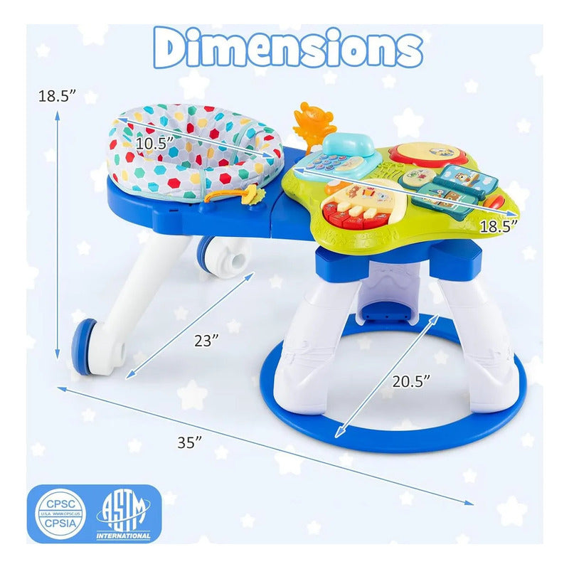 Centro De Actividad Para Bebés 3 En 1 Baby Joy Azul Azul