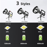 Linterna Tactica Hand L Tipo Tripode/ Recargable Usb Import Small