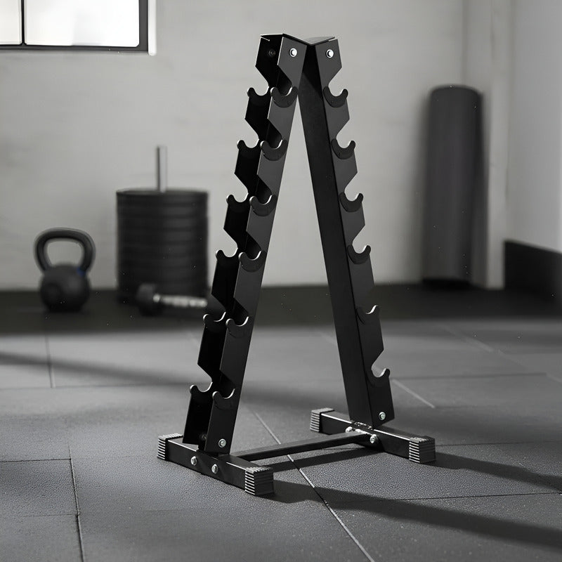 Rack Porta Mancuernas Organizador de Pesas Hogar - Negro