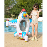 Flotador Inflable Con Manubrio Avion Playa Piscina Bebes