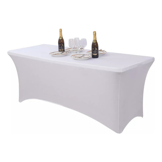 Funda De Mantel Tela Spandex Mesa 6tf 180x77x74cm Eventos