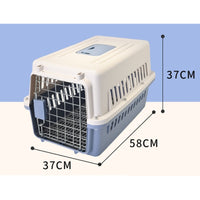 Jaula Transportadora Perro Gato Grande 58x37x32cm Colores