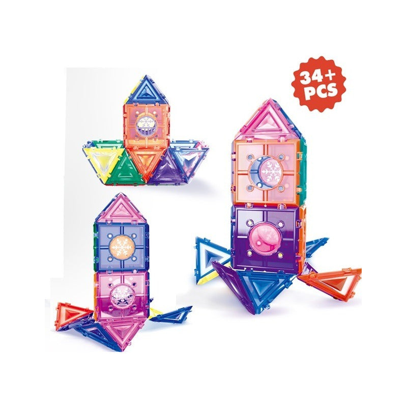 Juego De Construccion Bloques Magnetico 34pcs Importado  34
