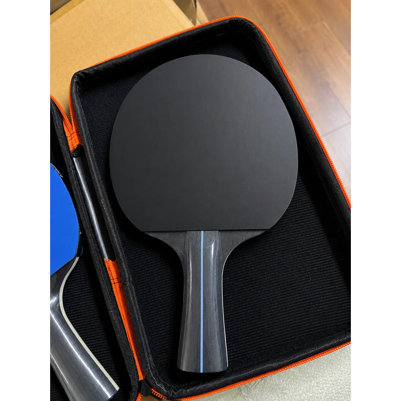 Set 2 Paletas De Ping Pong Nivel Inicial Mango Fl Concavo Azul/negro Fl (cóncavo)