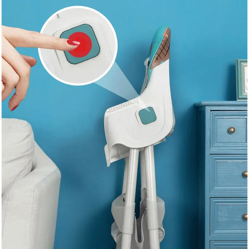 Silla Ecocuero De Comer 2 En 1 Portatil Importada Multiuso