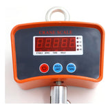 Balanza Pesa Digital 500 Kg Gancho Industrial Recargable Col Naranja