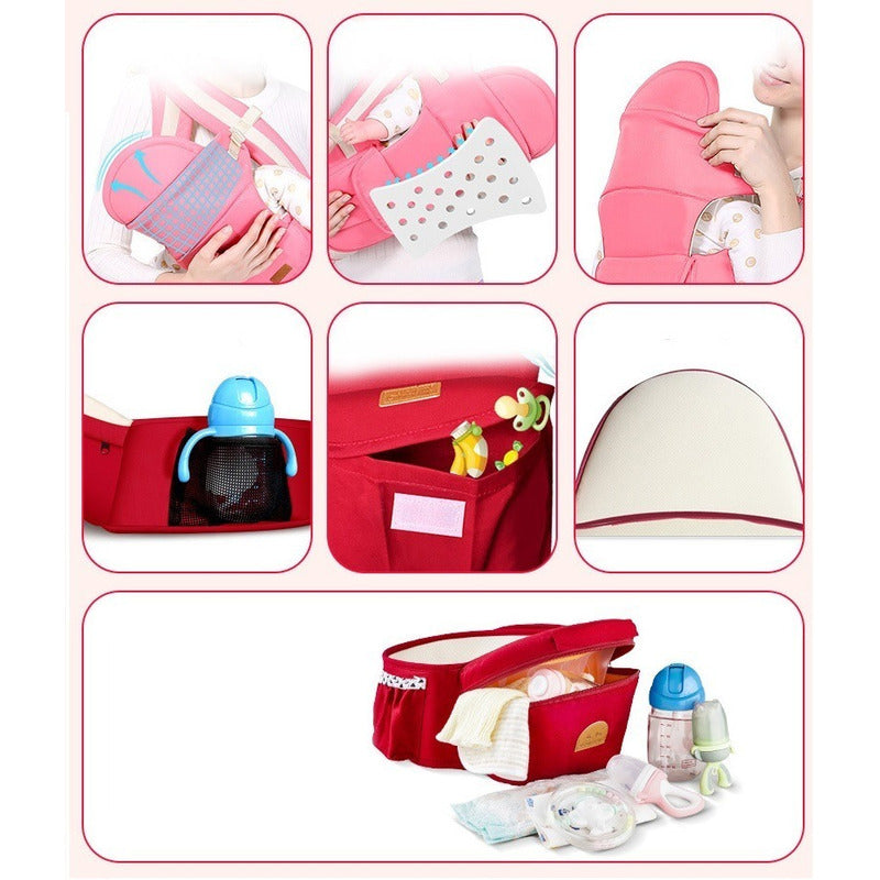 Mochila Portabebé 3 en 1 Ajustable con Asiento Removible Altmann