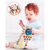 Juguetes Sensoriales Para Bebés Montessori 4 En 1 Multiuso Azul