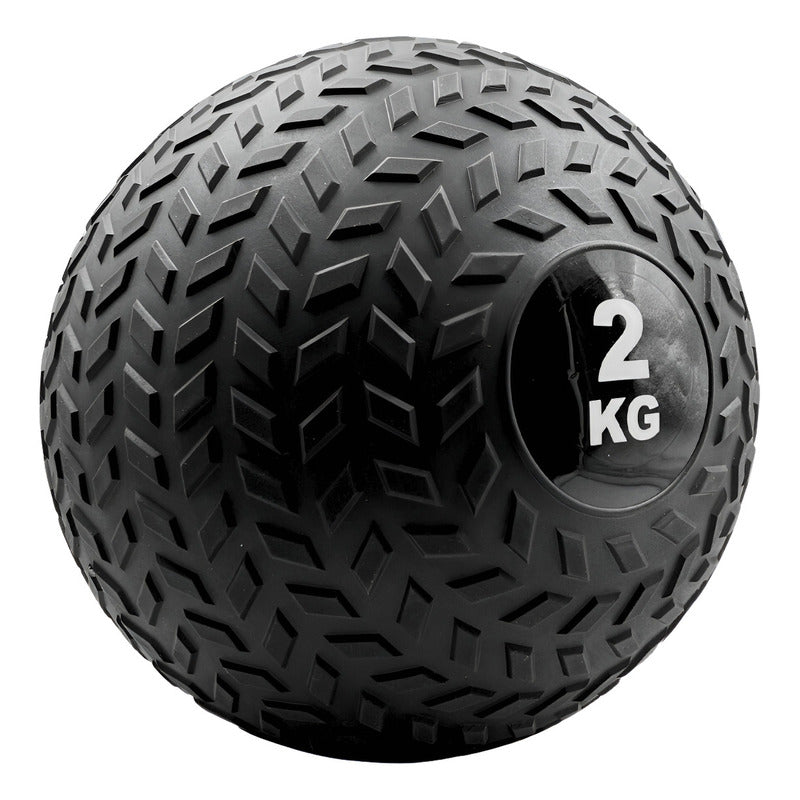 Slam Ball Balón Medicinal 2 kg para Entrenamiento Muscular - Negro