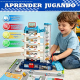 Pista De Auto 6 Niveles Azul Acero