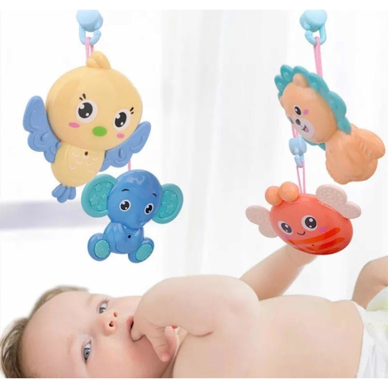 Móvil Giratorio Para Cuna De Bebe Con Luz Y Sonido Original