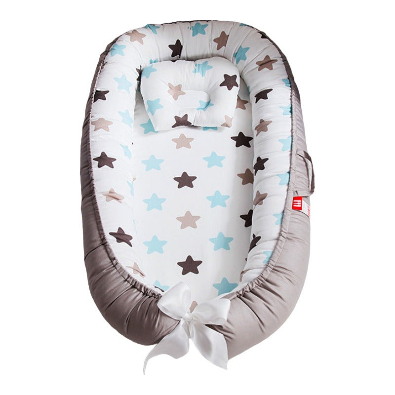 Cama Cojín Nido Colecho De Algodón + Almohada Reforzado Impo