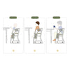 Silla Comer Bebe Multifuncional Con Adaptador Plegable