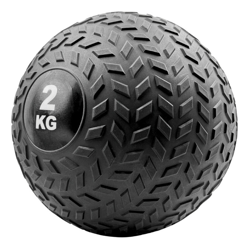 Slam Ball Balón Medicinal 2 kg para Entrenamiento Muscular - Negro