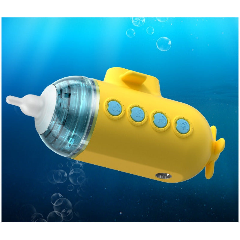 Aspirador Nasal Saca Mocos De Bebe Submarino Con 3 Boquillas Submarino Amarillo